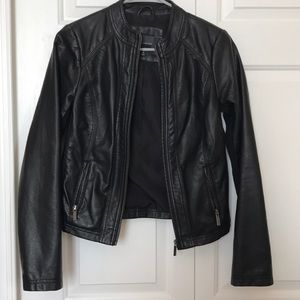 Faux leather jacket